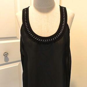 Forever 21 Sheer Low-Cut Sleeveless Top